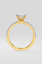 1.5 ct Crown Solitaire Ring