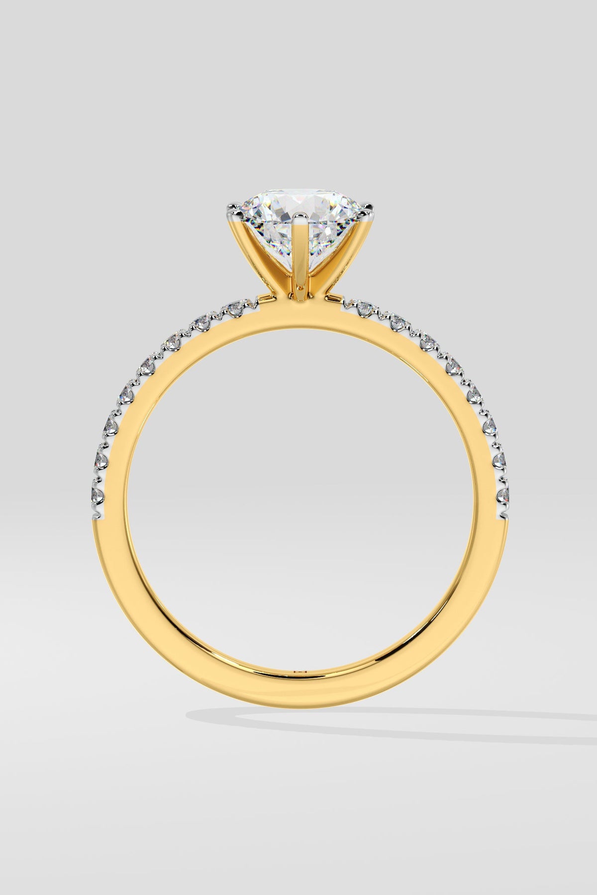 1.5 ct Crown Solitaire Ring