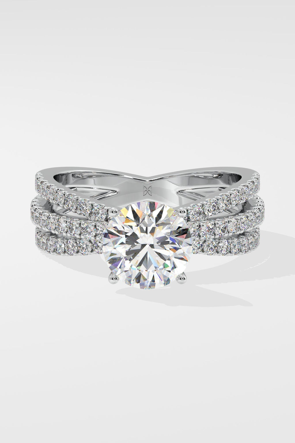 1.5 ct Triple Crossover Solitaire Ring