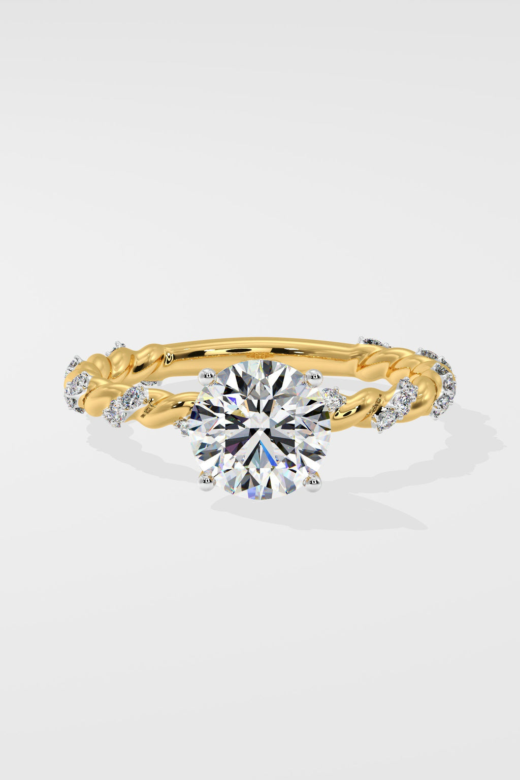 1 ct Vine Solitaire Ring