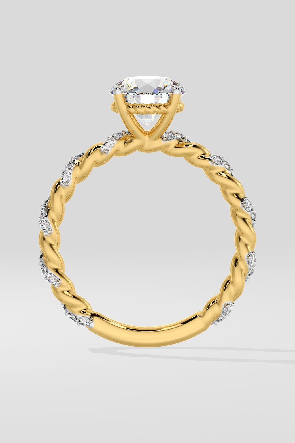 1 ct Vine Solitaire Ring