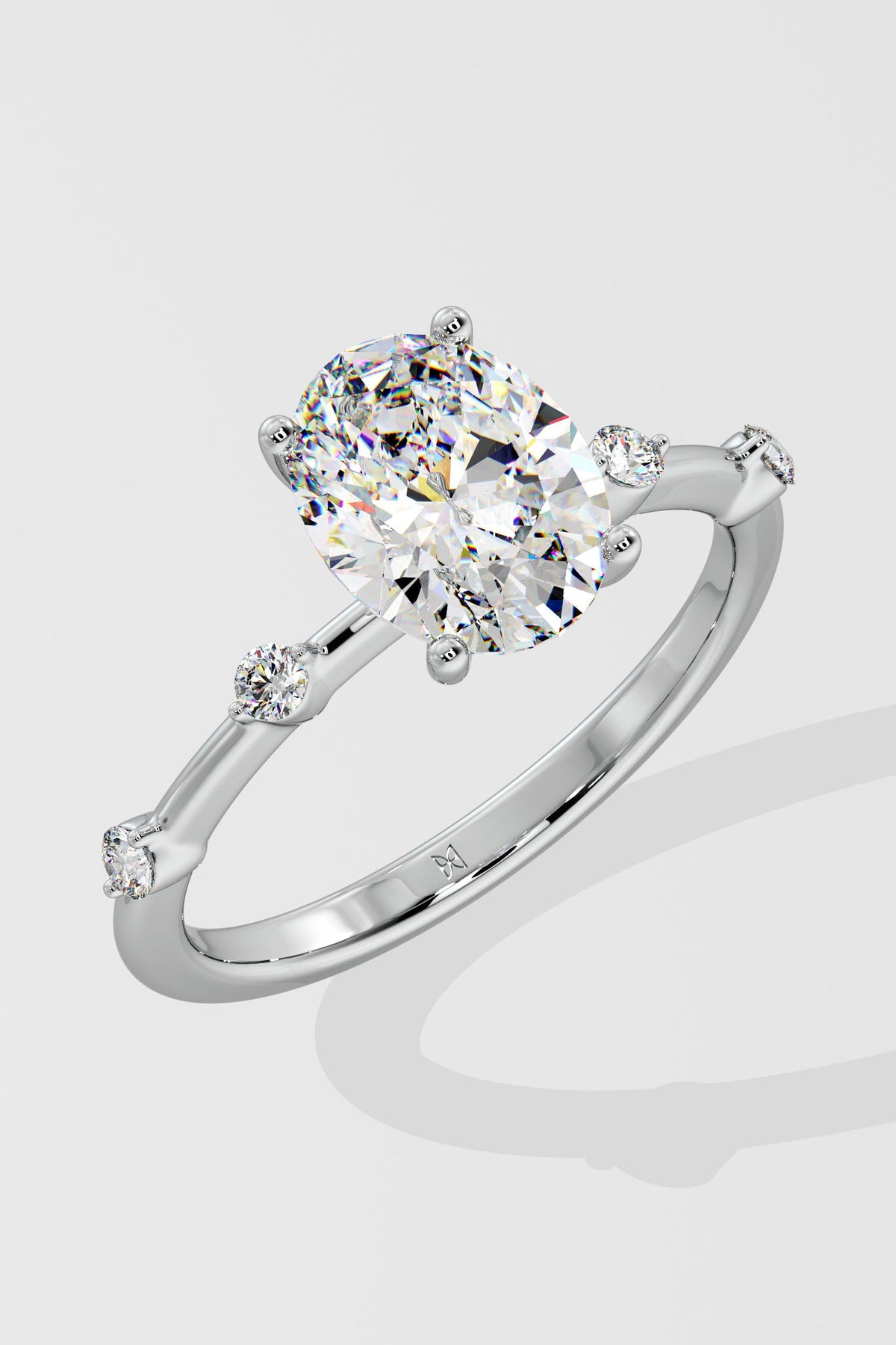 1.5 ct Spaced Oval Ring