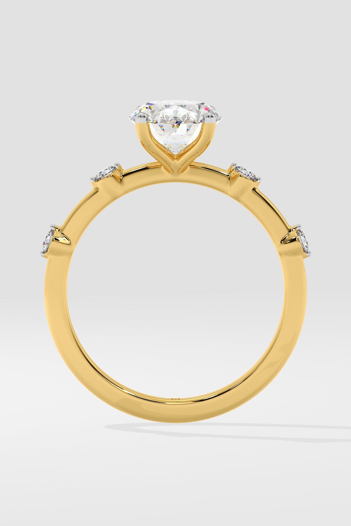 1.5 ct Spaced Oval Ring