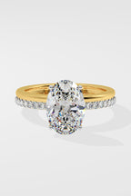 2.5 ct Oval Double Band Ring