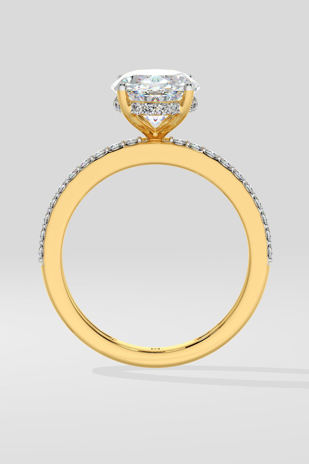 2.5 ct Oval Double Band Ring