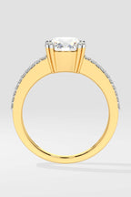 2 ct Double Shank Solitaire Ring
