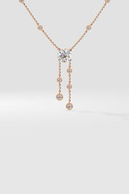 Solitaire Drop Necklace