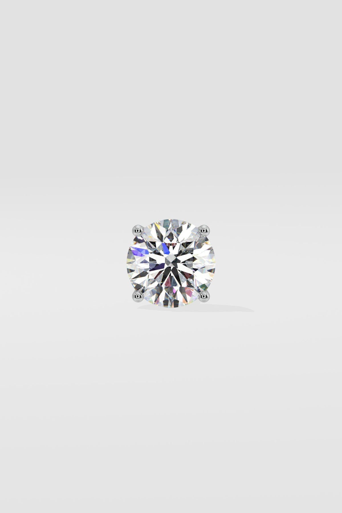 1 ct Round Stud